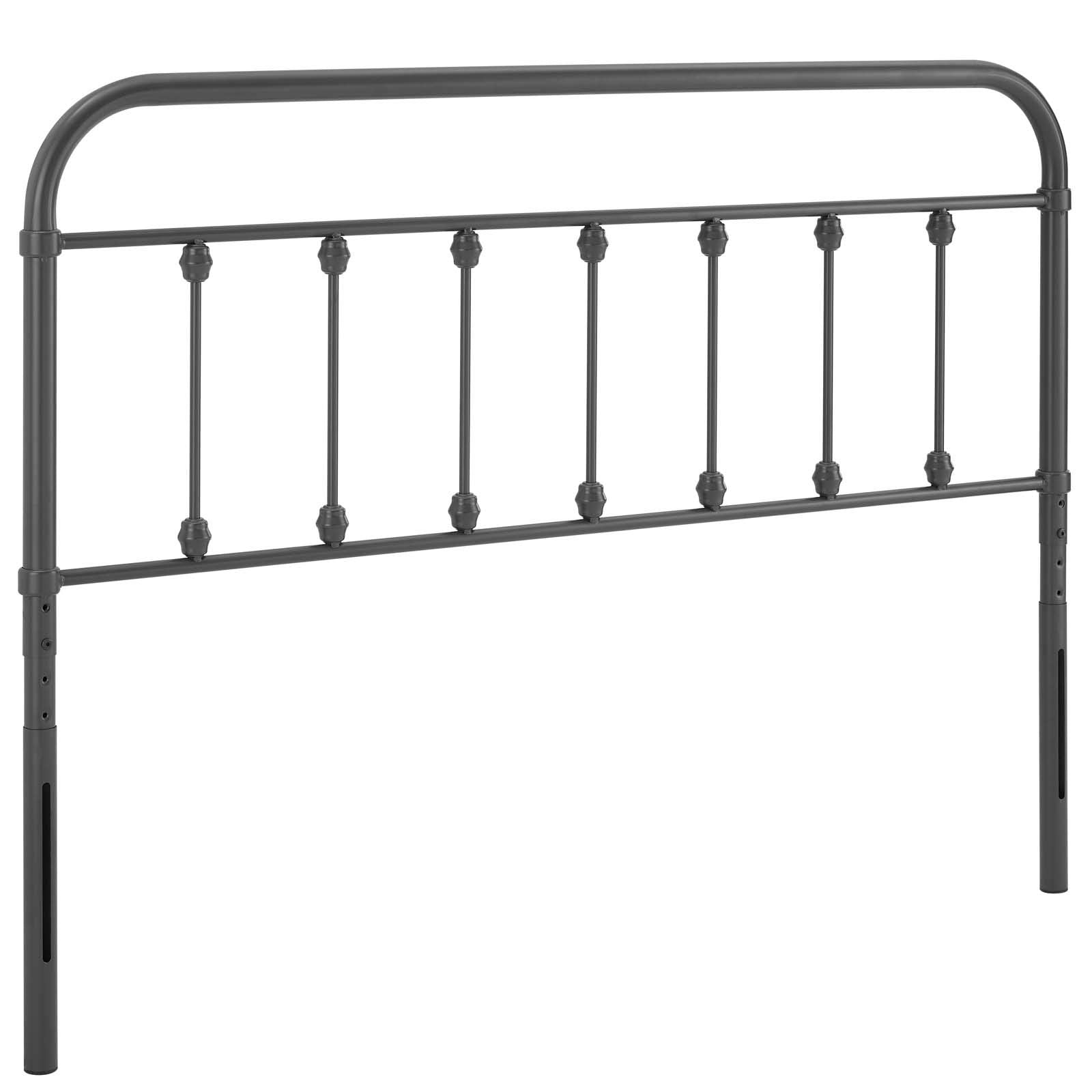 Modway Mod-6153-Gry Sage Full Metal Headboard, Gray